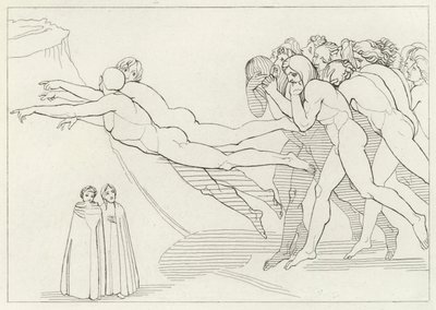 Bencillik Bölgesi, Araf, Canto 18 (gravür) by John (after) Flaxman