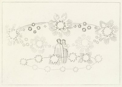 Güneş Bölgesi, Cennet, Canto 10 (gravür) by John (after) Flaxman