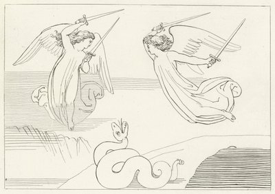 Vadi, Araf, Canto 8 (gravür) by John (after) Flaxman