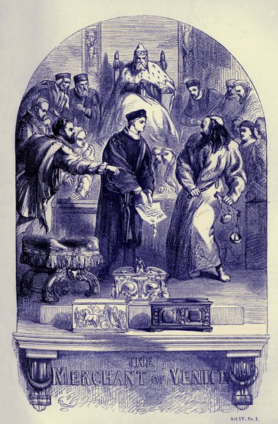 Venedik tüccarı by John (after) Gilbert