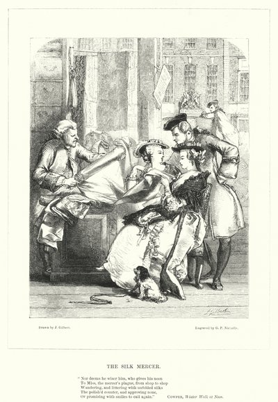 İpek Mercer (gravür) by John (after) Gilbert