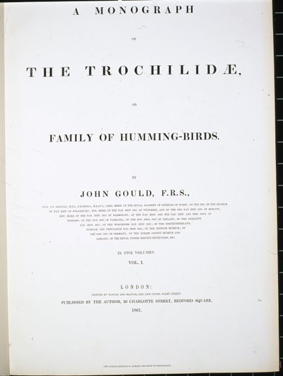 Frontispiece (el renginde taş) by John (after) Gould