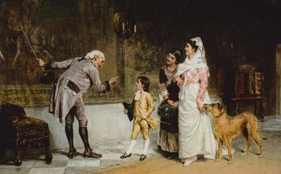 Goblen Üzerindeki Ata (renkli taş) by John (after) Hassall