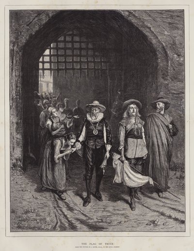 Ateşkes Bayrağı (gravür) by John (after) Pettie