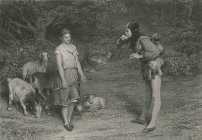 Ölçü Taşı ve Audrey, İstediğiniz Gibi (gravür) by John (after) Pettie