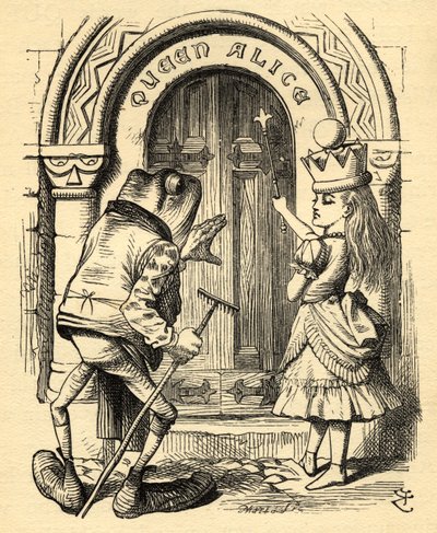 Alice ve Kurbağa, Lewis Carroll (1832-98) tarafından 