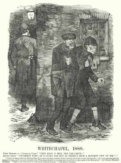 Yumruk karikatür: Whitechapel by John (after) Tenniel