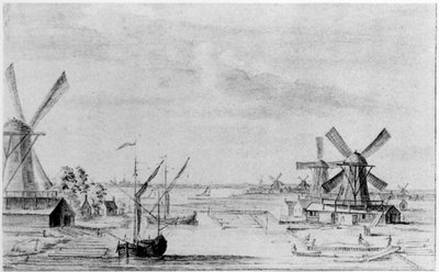 Ötedeki Zaandam şehri Zaan