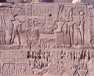 Mısır, Eski Teb, Luksor, Karnak Tapınak Kompleksi, Amun-Re Bölgesi, Büyük Hipostil Salonu, Kuzey duvarı, Suriye ve Filistin