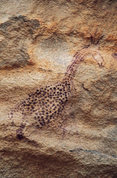 Zürafa, mağara resmi, Pastoral Dönem (MÖ 4000-2500), Tassili n