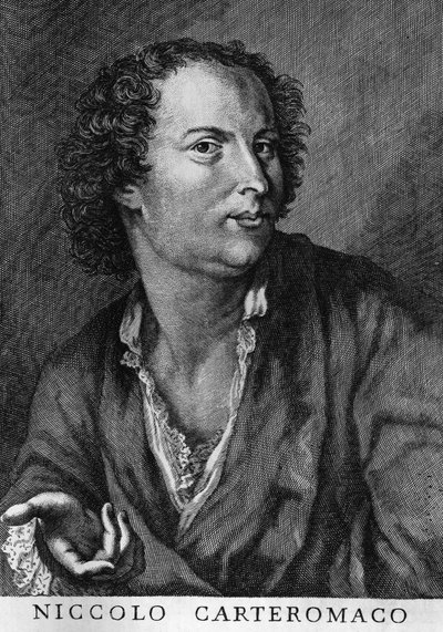 Niccolo Carteromaco (1674-1735), İtalyan şair, gravür olarak da bilinen Niccolo Forteguerri