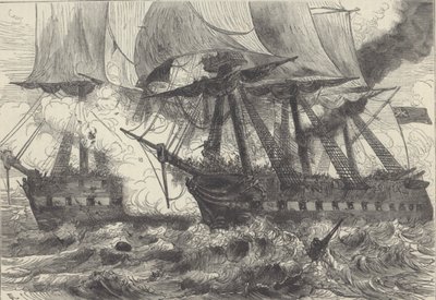 Deniz Savaşı (lito) by Walter Charles Mills