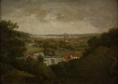 Dedham Vadisi (tuval üzerine yağlı boya) by John (circle of) Constable