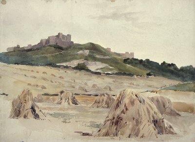 Bir tepe üzerinde bir kale by John Absolon