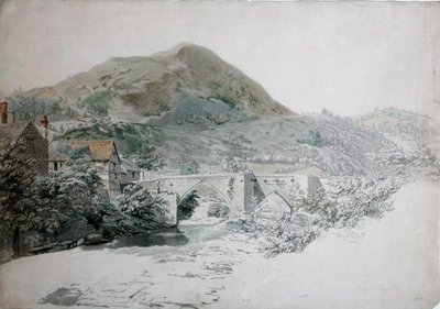 Köprü, Llangollen (kağıt üzerine sulu boya) by John Alexander Gresse