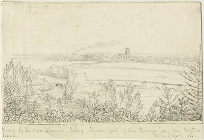 Burton-upon-Trent: kalem ve mürekkeple çizim, nd [1799-1854] by John Allport
