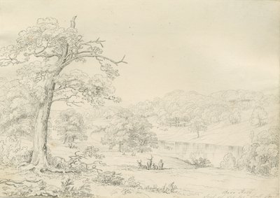 [Büyük] Barr Hall: karakalem, nd [1799-1854] by John Allport