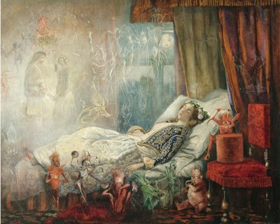 Maskeli balodan sonraki rüya by John Anster Fitzgerald