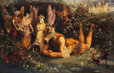 Bir Yaz Gecesi Rüyasından Titania ve Bottom by John Anster Fitzgerald