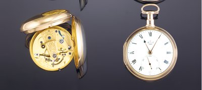 22 karat yaylı kronometreli cep saati, Londra, no. 1818, 1801 by John Arnold