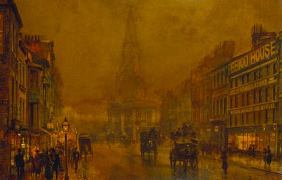 Blackman Caddesi, İlçe by John Atkinson Grimshaw