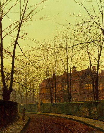 Altın Sonbahar (tuval üzerine yağlı boya) by John Atkinson Grimshaw