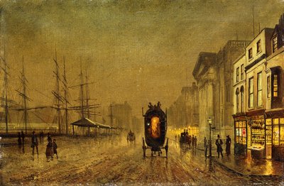 Liverpool Rıhtımları, by John Atkinson Grimshaw
