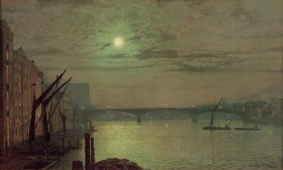 Southwark Köprüsü, 1882 by John Atkinson Grimshaw
