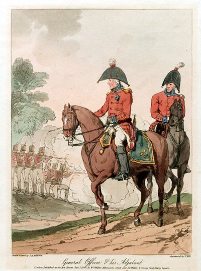 Genel Memur ve onun emir subayı by John Augustus (after) Atkinson