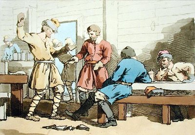 Sanatçı tarafından kazınmış bir Kaback, 1803