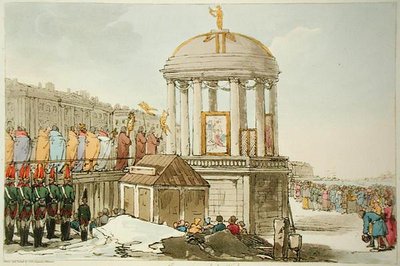 Sanatçı tarafından kazınmış Suların Kutlanması, 1804