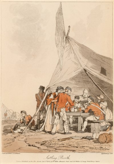 Suttling Booth, 1808 dolaylarında by John Augustus Atkinson