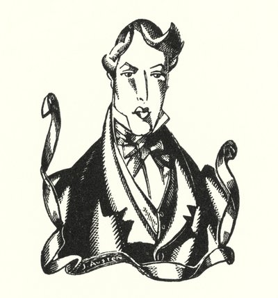 Lord Byron (lito) tarafından Don Juan için Finis illüstrasyonu by John Austen