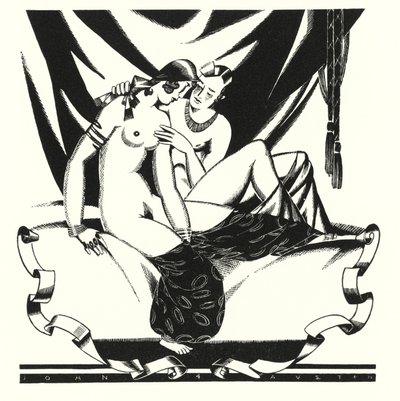 Lord Byron tarafından Don Juan için illüstrasyon (lito) by John Austen