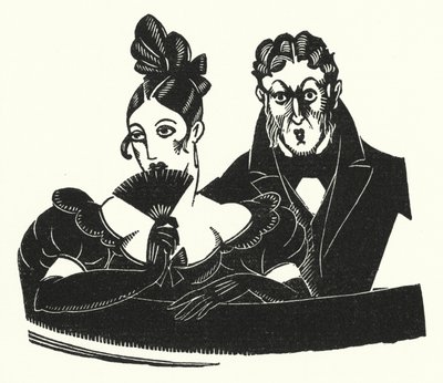 Gustave Flaubert (lito) tarafından Madame Bovary için illüstrasyon by John Austen