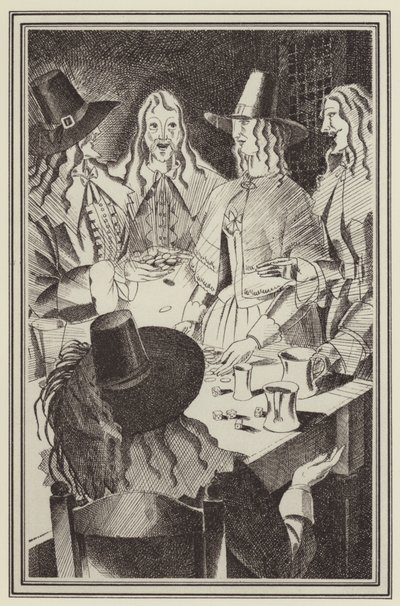 Daniel Defoe tarafından Moll Flanders için illüstrasyon (lito) by John Austen