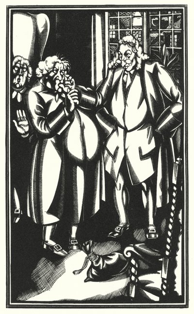 Laurence Sterne tarafından Tristram Shandy için çizim (lito) by John Austen