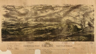 Gettysburg savaş alanı by John Bachelder