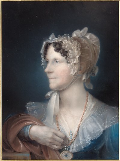 Sanatçının karısının portresi, 1839 by John Bacon