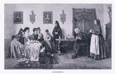 Catechising, The Magazine of Art 1893, Cassell and Company