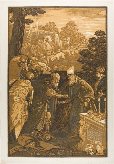 Opera Selectoria'dan Melchisedech Blessing Abraham, by John Baptist Jackson