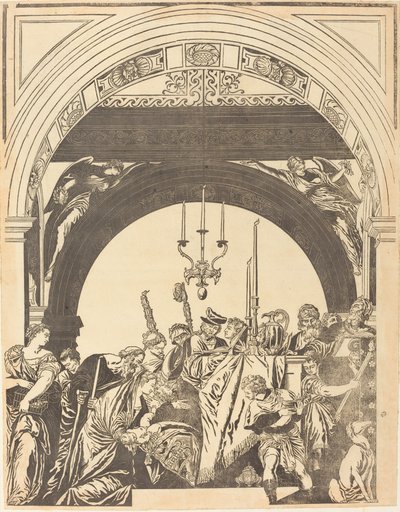Tapınakta Sunum (Sünnet) by John Baptist Jackson after Veronese