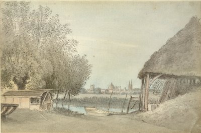 Ferry Hinksey, Oxford yakınlarında, 15 Haziran 1789 by John Baptist Malchair