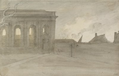 Pembroke Koleji. Oxon., 9 Kasım 1786 by John Baptist Malchair