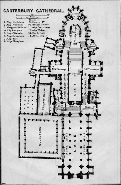 Canterbury Katedrali, c20th Century by John Bartholomew
