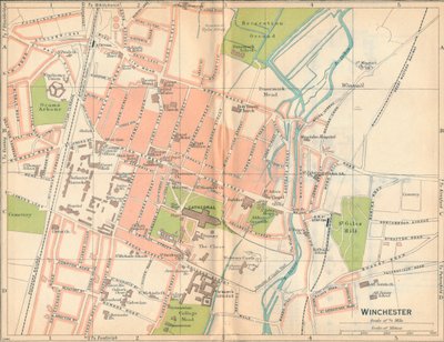 Winchester, c20th Century by John Bartholomew