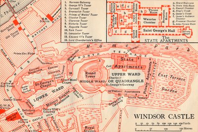 Windsor Kalesi, c20th Century by John Bartholomew