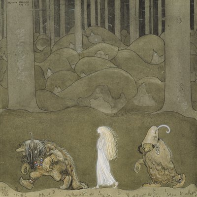 Prenses ve Troller by John Bauer