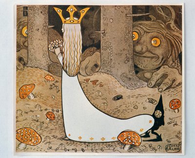 Prenses ve trol. Mülayim Tomtar ve Troll'den, 1913 by John Bauer