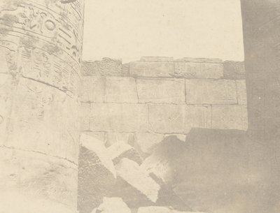 Karnac, Hipostil Salonu, Kuzey Duvarı (İç Cephe) by John Beasly Greene